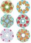 Preview: Riesenstempel ""Mandala-Tiere"", 6tlg.""